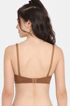 Zivame Double Layered Non Wired 3/4Th Coverage T-Shirt Bra - Argan Oil — thumbnail 2